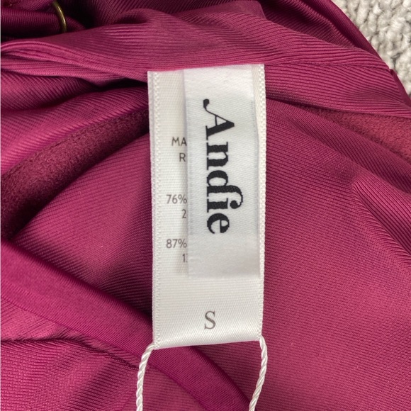 Andie The Canary Tank Top Small Purple Bustier Adjustable Straps Swim AT184-PLUM - Picture 8 of 12